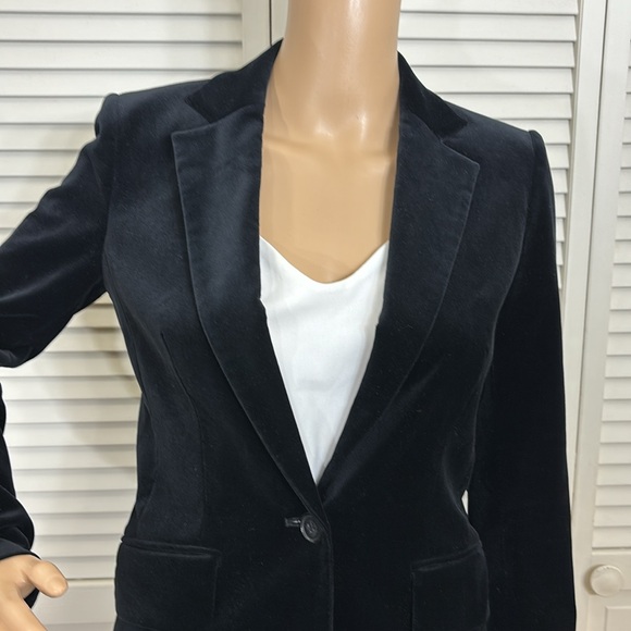 Frame $575 Black Velvet Blazer Business Lined Size XS - Picture 5 of 15